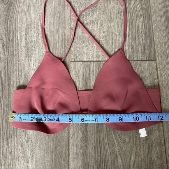 Free People Haiden Halter Scuba Bralette In Mauve Bark Size Small - Picture 8 of 15